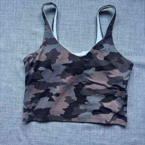 Lululemon Align Tank Camo Brown Size XS/S A/B cup *tag missing see measurement